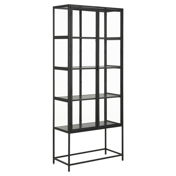 Witryna Seaford czarna wysoka - ACTONA